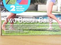 新品未使用 H2O GO! Two Beach Balls 2個入り ビーチボール プール 夏 海 旅行 巨大 特大 水遊び/CY-97631在_画像6