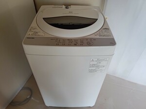 ★福岡市及び福岡県内一部地域限定★ TOSHIBA製 洗濯機 5kg 2018年製／東芝 (AW-5G6) 白 ホワイト 一人暮らし 単身 家電 衣類 生活 夫婦