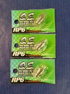  《 RCパーツ 》O.S.ENGINE 小川精機　O.S.GLOW PLUG グロープラグ RP6 [３点 ]