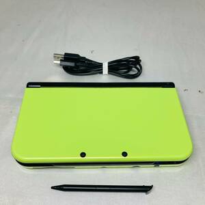 ★1円～ 動作確認済 New NINTENDO 3DSLL 本体 ライム ブラック 任天堂 送料全国520円 ニンテンドー LIME × BLACK