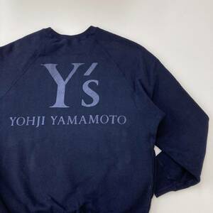  rare the first period Y's Yohji Yamamoto Logo sweat navy navy blue wise Yohji Yamamoto sweatshirt 90s Vintage VINTAGE archive 3070290