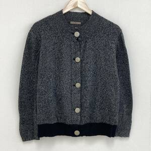 80s Y's ワイズ デカボタン ニット カーディガン 霜降りグレー Yohji Yamamoto ヨウジヤマモト ブルゾン VINTAGE archive 3100092