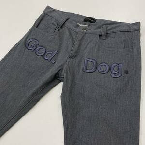 UNDERCOVER 2014SS God Dog 刺繍 スキニーパンツ グレー 2サイズ アンダーカバー スリム archive 3100110