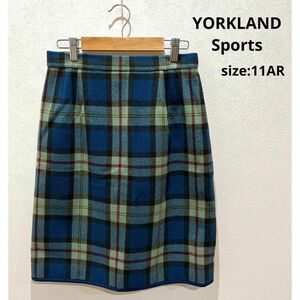 ヨークランド YORKLAND Sports スカート チェック ヴィンテージ