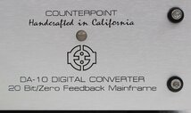 ■現状品■ COUNTERPOINT カウンターポイント DA-10 DIGITAL CONVERTER 20Bit デジタルコンバータ ※動作確認済 (2732927)_画像6