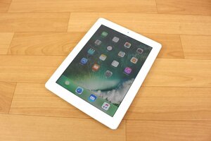 △現状品△ Apple iPad Retinaディスプレイ Wi-Fiモデル 16GB ホワイト MD513J/A 第4世代　簡易チェック リセット済 傷み (2745243)