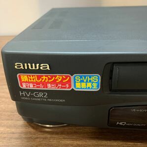 1円スタート aiwa アイワ ビデオ カセットレコーダー 1995年 HV-GR2 通電確認済み ビデオデッキ VHS 鑑賞 趣味 音響機器 昭和 (石川248)の画像3