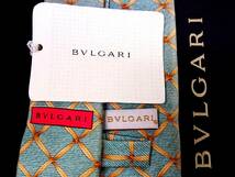 ◆E8182N◆在庫処分SALE◆【BVLGARI】ブルガリ 「最高級セッテピエゲ」 ネクタイ_画像3