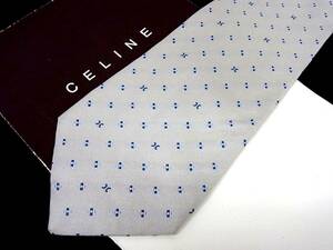 *E7968N* stock disposal SALE* Celine [CELINE][ total Logo ] necktie 