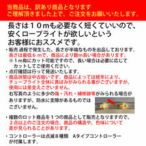 訳あり クリスマス 防滴 LED イルミネーション ２芯 丸型 ロープライト 6m ホワイト 白 ８種類点滅 Ａコントローラセット【803-4】_画像2