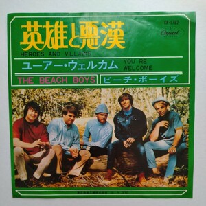 シングル　ビーチ・ボーイズThe Beach Boys/英雄と悪漢 Heroes and Villains cwユーアー・ウェルカム You're Welcome CapitolＣＲ－1782