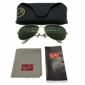 USED Ray-Ban レイバン COCKPIT サングラス RB3362 001 59□14 コックピット クラシック G-15 レンズ グリーン ケース クロス付 アイウェア