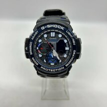 USED CASIO カシオ G-SHOCK 5443 GN-1000B ガルフマスター クォーツ式 耐衝撃 ブルー ブラック 樹脂バンド 防水 外箱 取説付 メンズ 不動_画像2