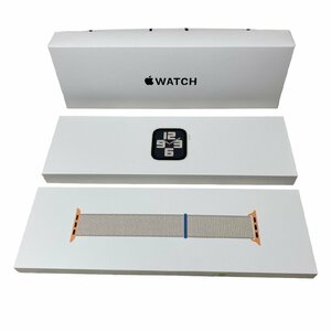 未使用 アップルウォッチSE 第2世代 Apple Watch SE MR9W3J/A 40mm GPSモデル A2722 スターライト スポーツループ スマートウォッチ