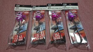 ダイワ 快適 船タチウオテンヤ SS ダブル 50号 4個セット 紫ゼブラ 新品PPPP 4本 太刀魚 テンヤ タチウオテンヤ エサ巻き サーベル