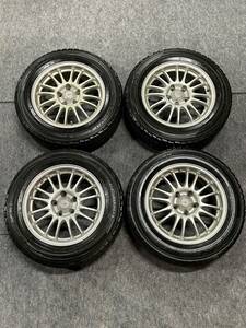 トヨタ　SAI　（AZK10）　社外アルミスタッドレスタイヤ4本セット　ダンロップ　DSX　スタッドレス　205/60R16　2011ｙ（2174）