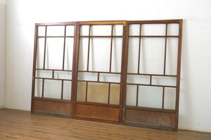 R-064294 античный двери Taisho роман. атмосфера ... выставлять модный стекло дверь 3 шт. комплект ( раздвижная дверь )(R-064294)