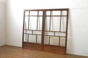 R-064295 античный двери Taisho роман. атмосфера ... выставлять модный стекло дверь 2 шт. комплект ( раздвижная дверь )(R-064295)