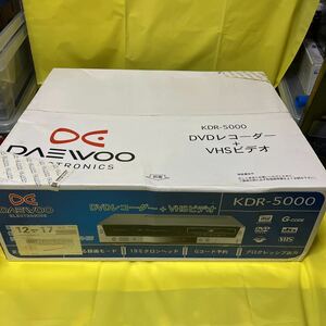 DAEWOO/大宇電子 DVDレコーダー/VHSビデオ KDR-5000 未開封未使用品　未チェックのジャンク扱い　韓国製　ビデオデッキ