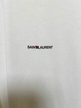 ★ SAINT LAURENT サンローラン Tシャツ 白 ホワイト XS 170/88A ロゴTシャツ T-SHIRT WHITE クリーニング済 ★_画像3