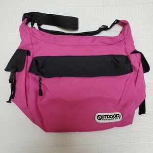  free shipping * anonymity delivery * outdoor OUTDOOR PRODUCTS mother's bag shoulder bag pink black black diagonal .. bag high capacity travel p