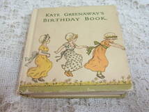本☆洋書英文「ケイト・グリーナウェイバースデイ・ブック」5X5X2.5㎝　上製本　豆本小型本ミニブックKate Greenaway’s Birthday Book」_画像4