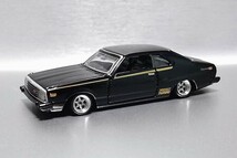 絶版 プレミアム 1/63 日産 スカイライン 2000ターボ GT-ES 改 ジャパン 深リム ロンシャン シャコタン カスタム 旧車 グラチャン (1/64)_画像1