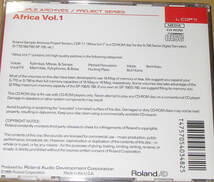 ★ROLAND AD SAMPLE ARCHIVES AFRICA vol 1 L-CDP-11 SOUND LIBRARY (CD-ROM)★_画像5