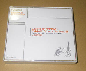 ★ROLAND SAMPLE ARCHIVES ORCHESTRAL FAMILY L-CD702 SOUND LIBRARY (CD-ROM)★