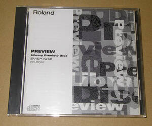 *ROLAND SAMPLE ARCHIVES PREVIEW SV-SP70-01 SOUND LIBRARY (CD-ROM)*