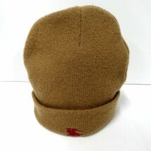 Burberrys/バーバリー ニット帽 LAMBS WOOL 100％ ラムウール ブラウン キッズ向け_画像1