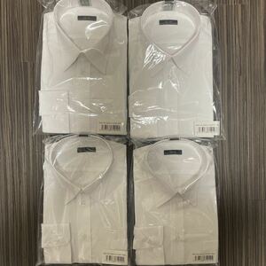 ワイシャツ長袖 ホワイト　LL43-82