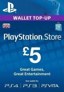 PSN L5 pound UK version PlayStation network card England Europe version code prompt decision 