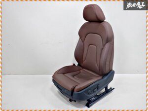  Audi original ABA-8TCDNL A5 Sportback 2.0 TFSI quattro H22/12 front seat electric seat power seat original leather left passenger's seat shelves 