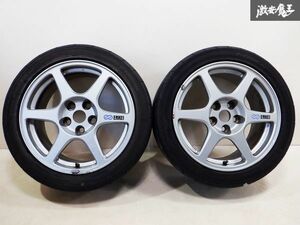 三菱純正 CT9A ランサーエボリューション ランエボ 8 VIII 17インチ 8J +38 5穴 PCD114.3 235/45R17 タイヤ ホイール 2本価格