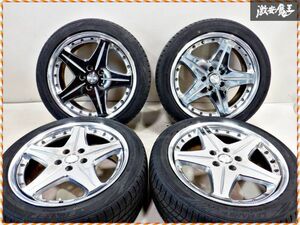 WORK ワーク EUROLINE ユーロライン 18インチ 7.5J +47 5穴 PCD114.3 ホイール DUNLOP ダンロップ LEMANSV 225/45R18 95W タイヤ