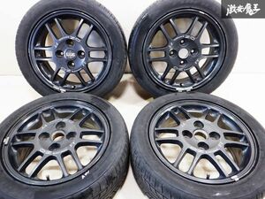 三菱 純正 OZレーシング F-1 16インチ 6.5J +43 4穴 PCD114.3 205/55R16 ホイール タイヤ 4本 コルト ラリーアート Ｒ ランサー