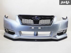 スバル純正 BMM レガシィ B4 セダン FB25 フロントバンパー LEDライナー STI フロントリップ付き シルバー 棚