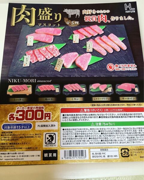 ガチャ 肉盛り 全5種