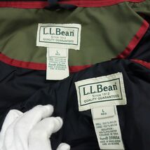 美品 90s 00s L.L.Bean エルエルビーン3WAY ダックジャケット シンサレートキルティングライナージャケット L カーキ メンズ_画像8