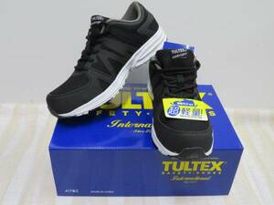 アイトス TULTEX超軽量樹脂先芯入安全靴 AZ-51649【010ブラック・24.0ｃｍ】軽作業向けの品が、即決2250円★