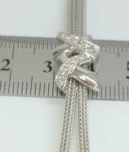 K18WG Pt900 ダイヤ 0.20ct 70cm ネックレス 店舗受取可_画像8