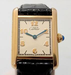 Cartier カルティエ マストタンク ヴェルメイユ 1613 SV925 スクエア クォーツ