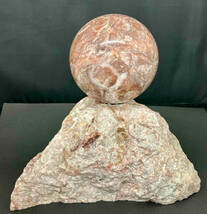 天然石 総重量約4.2kg(球体約1.3kg) 置き物_画像1