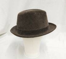 Borsalino ボルサリーノ ハット ブラウン 茶色 羽付き B1002 店舗受取可_画像4