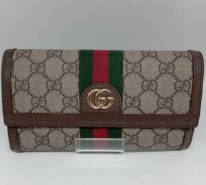 GUCCI グッチ GGキャンバス オフィディア 523153 525040 長財布