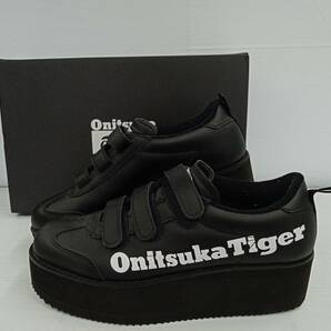 【箱付】Onitsuka Tiger DELEGATION CHUNK W オニツカタイガー デレゲーション チャンク W 1182A207 UK5 24.0cm 厚底スニーカー ブラックの画像1