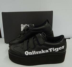 【箱付】Onitsuka Tiger DELEGATION CHUNK W オニツカタイガー デレゲーション チャンク W 1182A207 UK5 24.0cm 厚底スニーカー ブラック