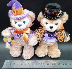 現状品 ダッフィー　シェリーメイ　ハロウィン　ぬいぐるみバッジ　東京ディズニーシー　TDS