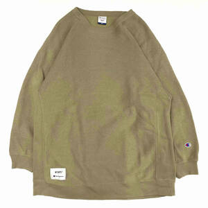 WTAPS × Champion ダブルタップス チャンピオン REVERSE WEAVE リバースウィーブ クルーネック スウェットC8-U037 サイズL